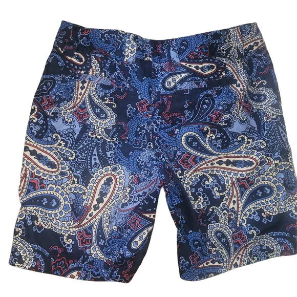 Tommy Hilfiger Blue Paisley Bermuda Shorts 4 - Picture 3 of 3